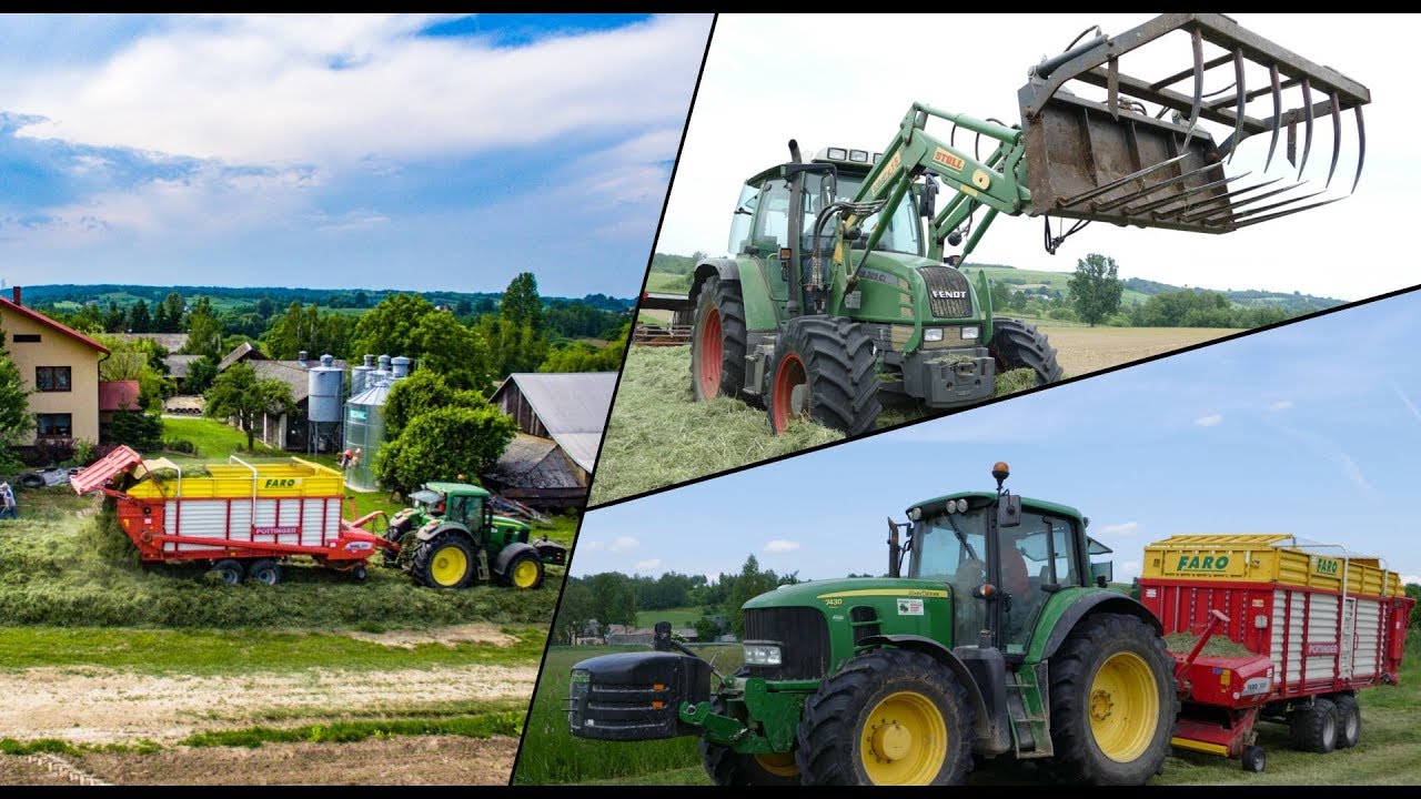 Sianokiszonka 2018 w Pryzmę ☆ John Deere 7430 Premium ☆ Pottinger FARO 4000 ☆ Fendt Farmer 309 Ci