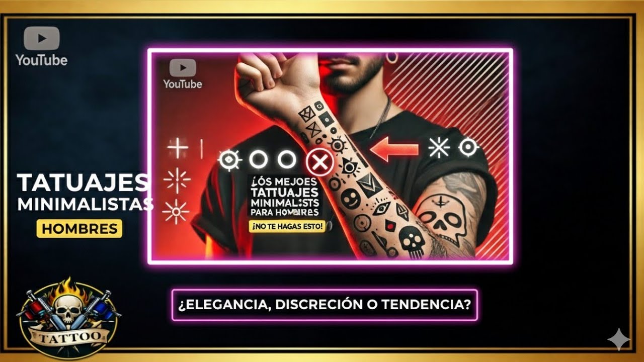 TATUAJES MINIMALISTAS para HOMBRE / Mini tatuajes Masculinos