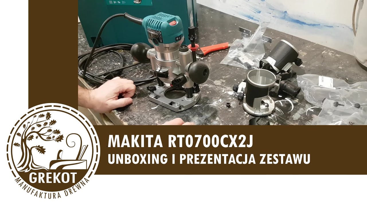 Frezarka Makita RT0700CX2J, unboxing i kr&oacute;tka prezentacja zestawu.