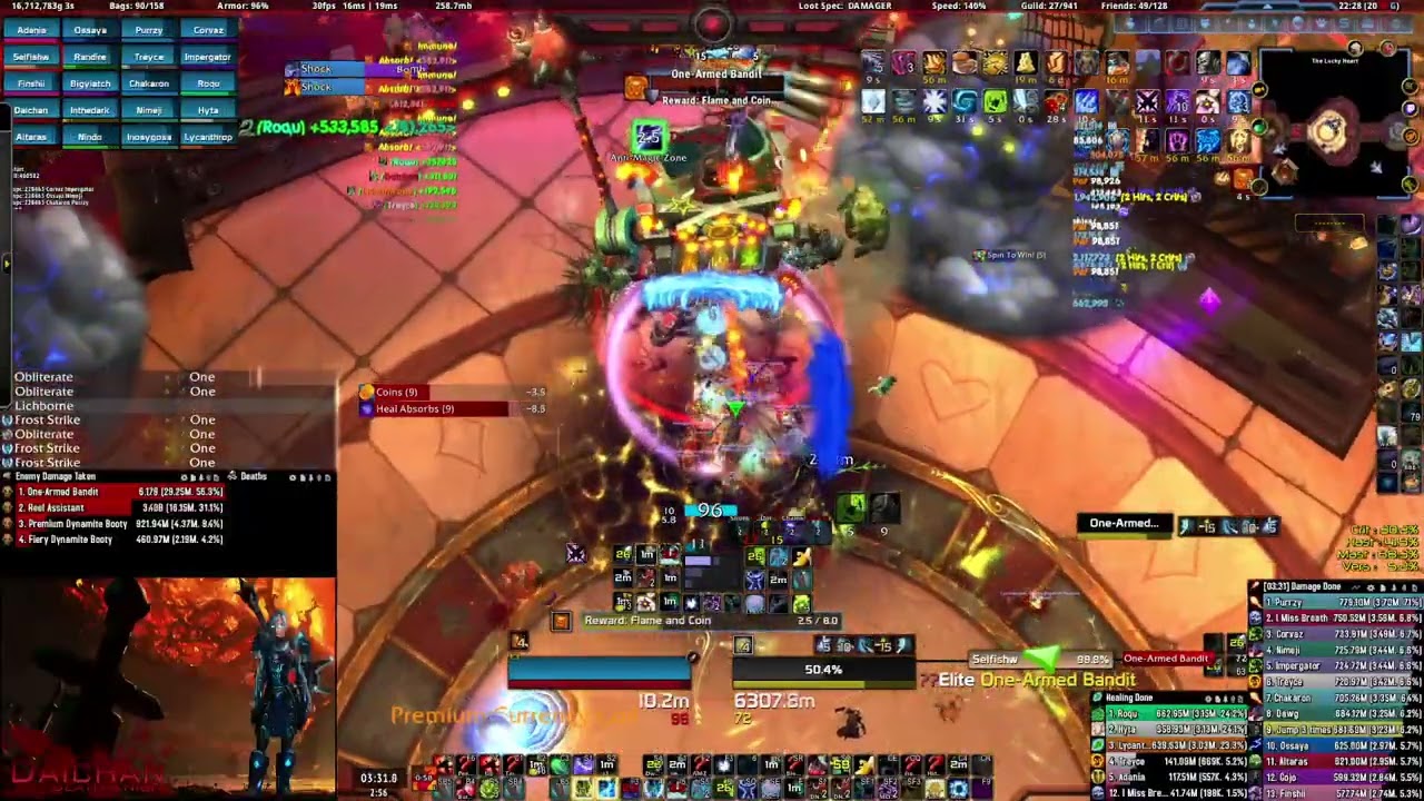 Divinum vs. One-Armed Bandit Mythic - Frost DK PoV
