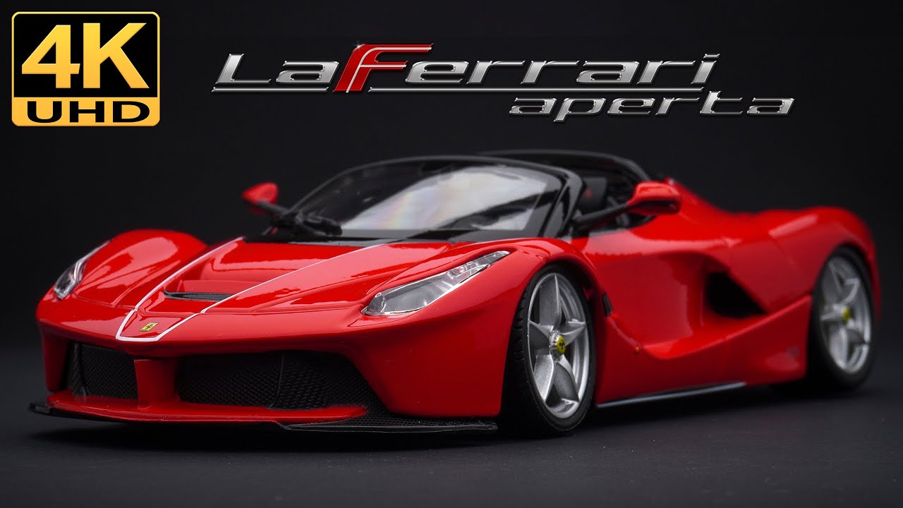 Ferrari LaFerrari Aperta, 4K UHD - 1/24 Bburago