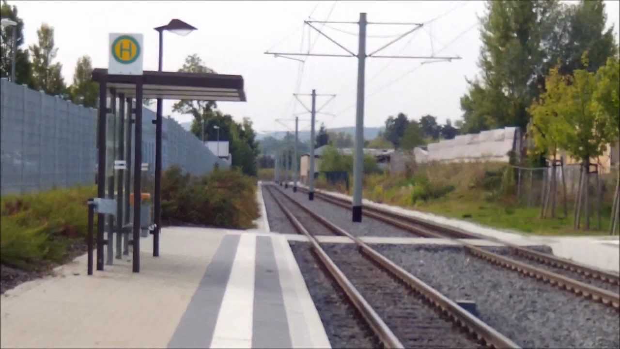 Straßenbahnen rund um den Bahnhof Göschwitz [1080p]