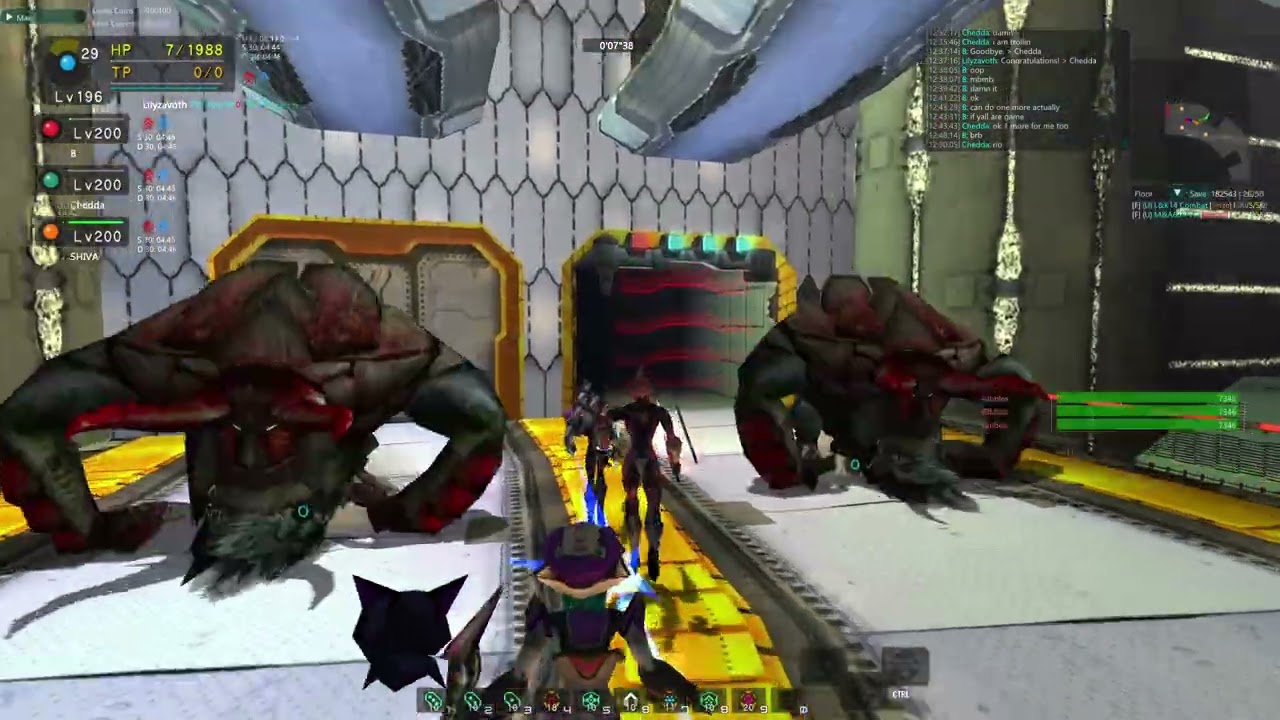 [PSOBB Ephinea] Maximum Attack E: Gal Da Val (GDV) 13:09.280 [4P]