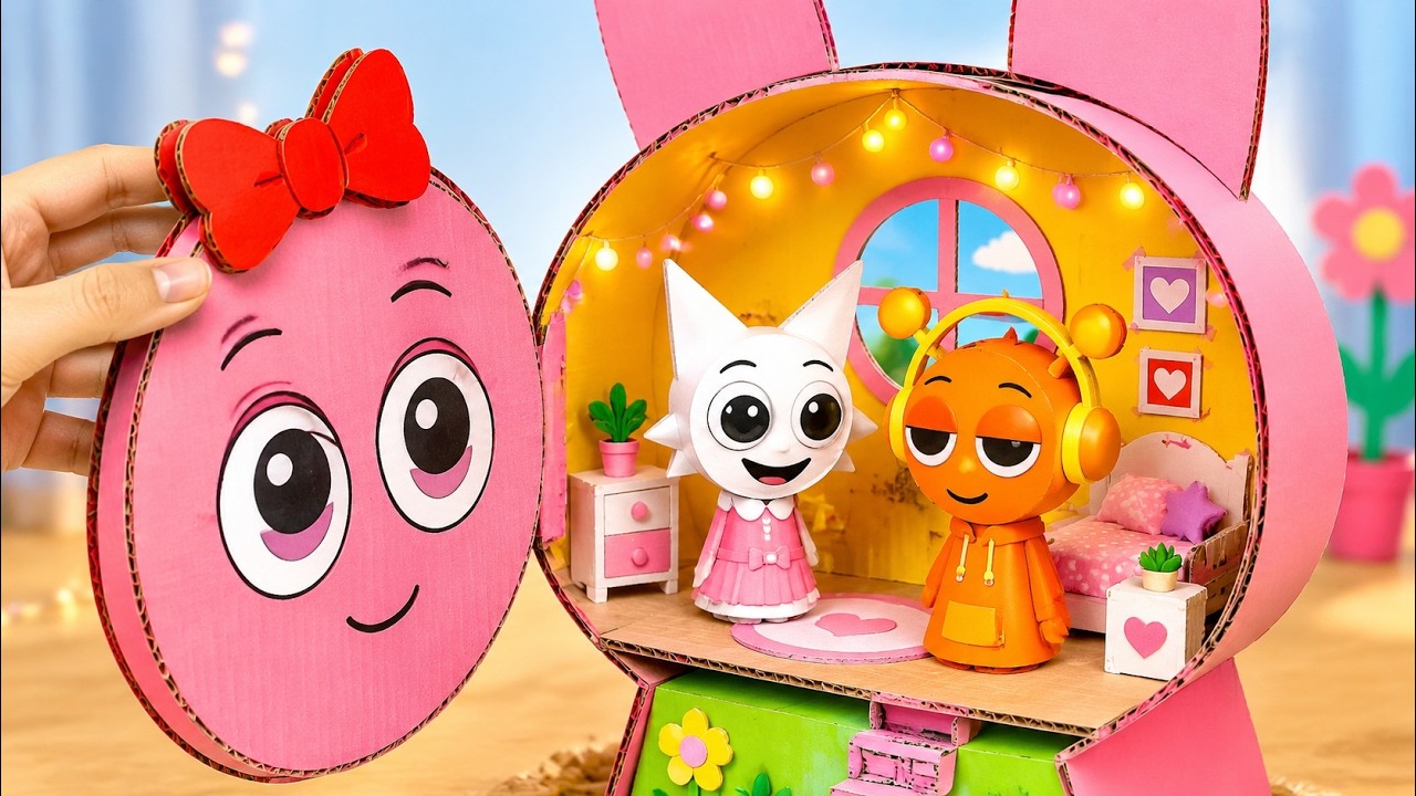 Magic Cardboard Sprunki House 🪄*Parenting Hacks With Sprunki*