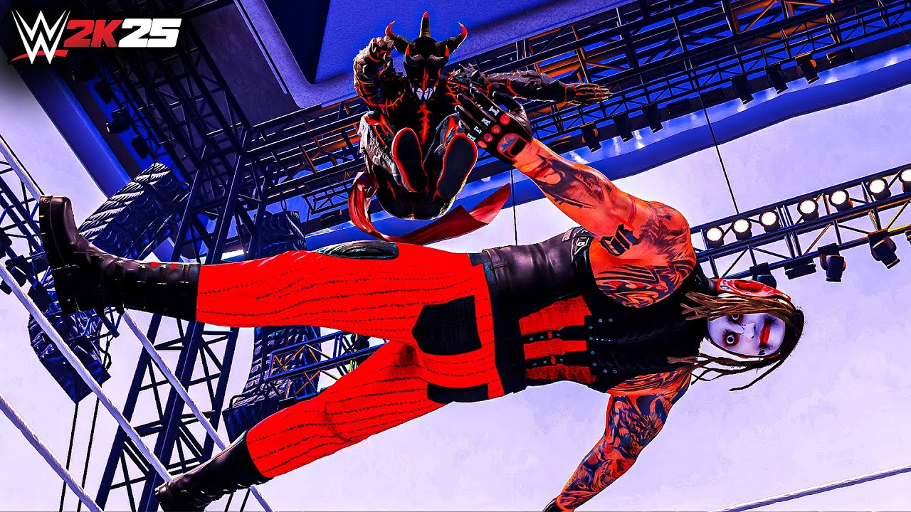 WWE 2K25: The Fiend Брей Уайатт против Демонического Короля Фина Балора. Описание игрового процесса!