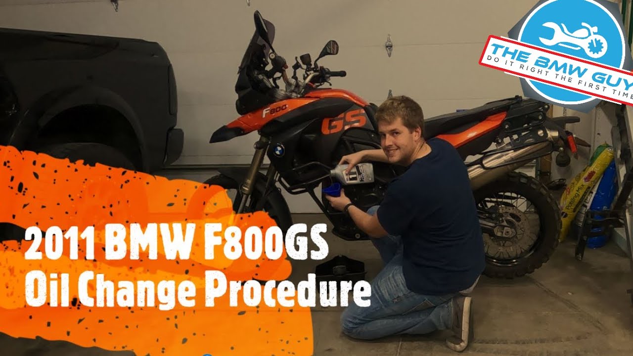 Процедура замены масла BMW F650, F700, F800