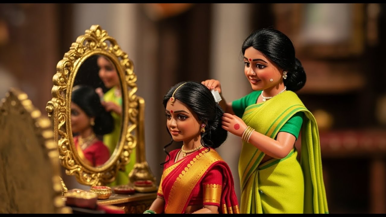 Miniature Village Wedding 💍 | Bride Getting Ready in Parlour