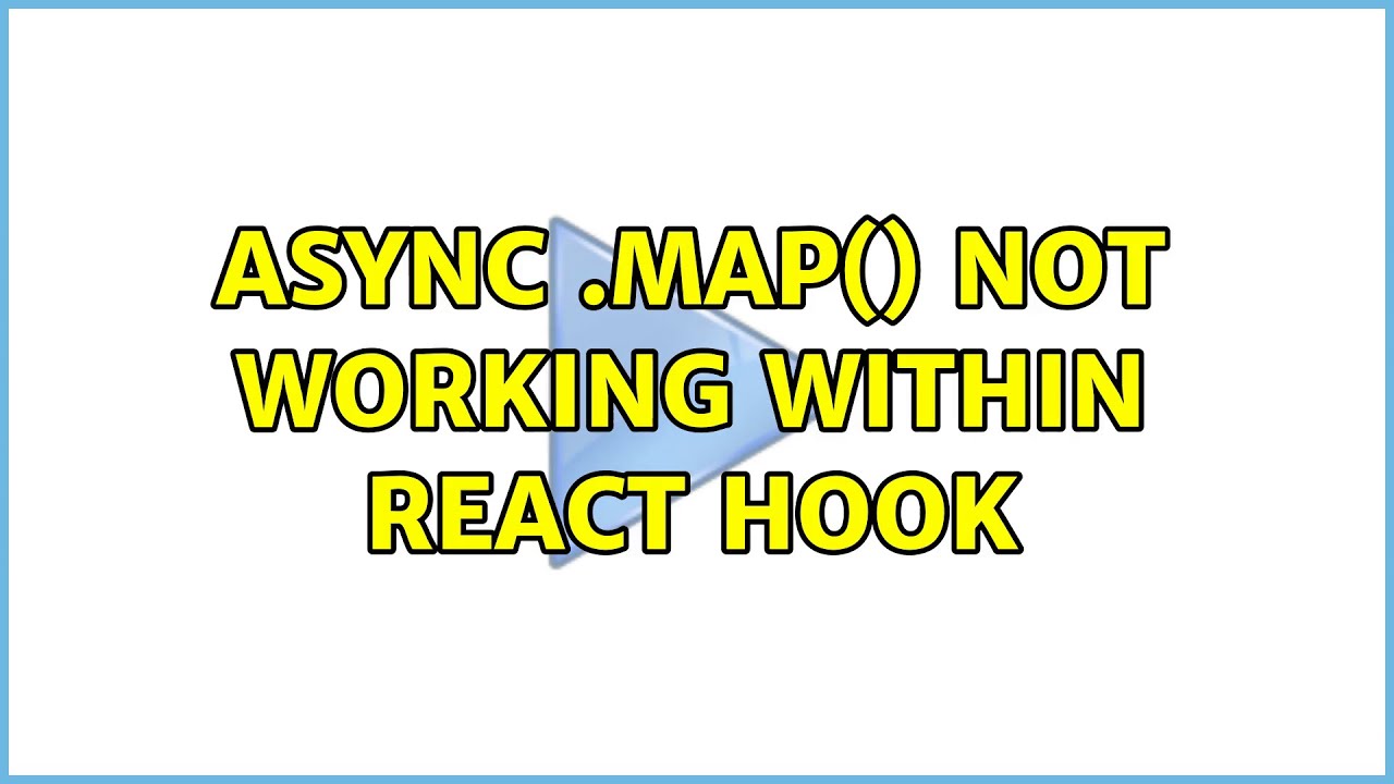 Async .map() not working within React hook