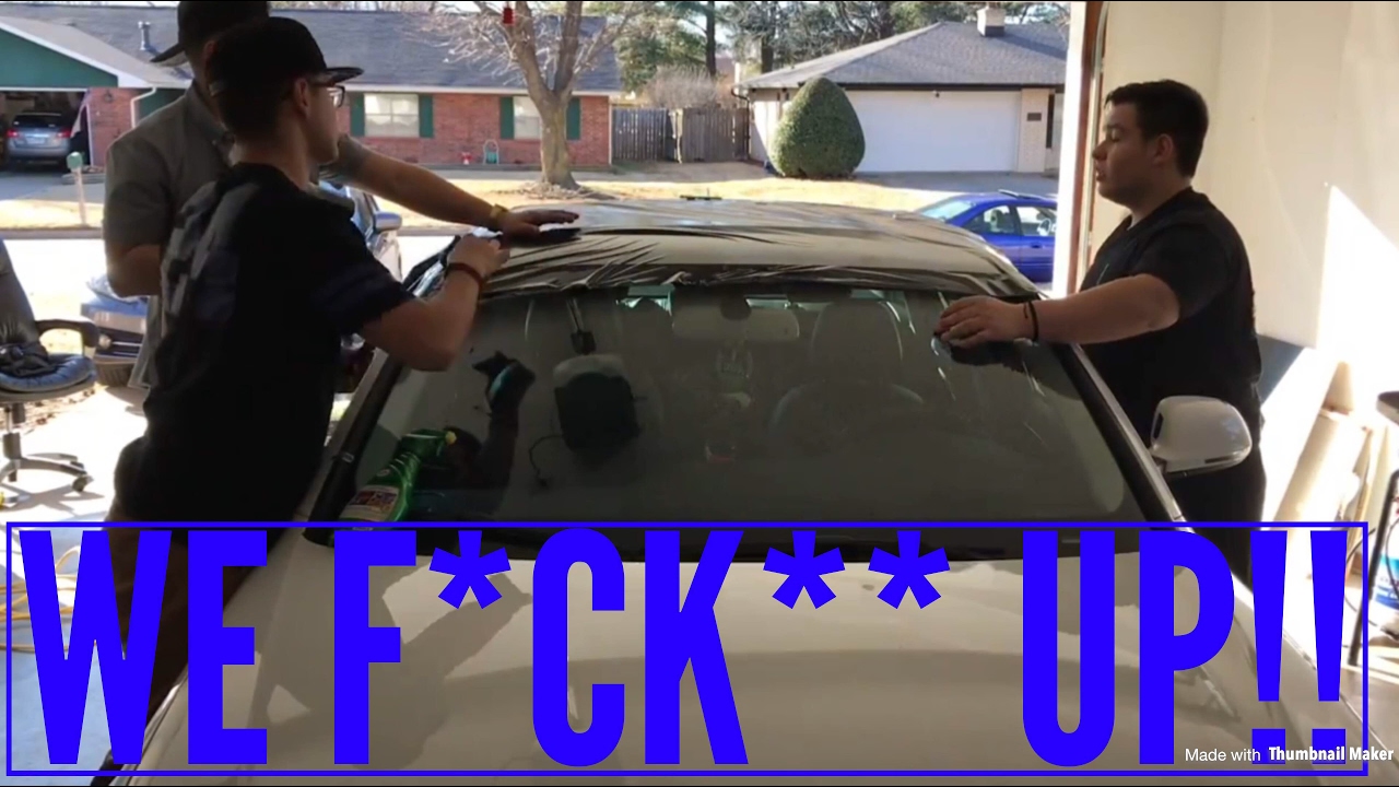 Vinyl Roof Wrap Gone Wrong |Audi A4|