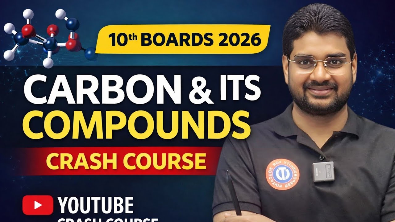 L~ 4 !! CARBON & ITS COMPOUNDS !! CLASS 10TH SCIENCE !! 2026 BOARDS EXAM !! LIVE