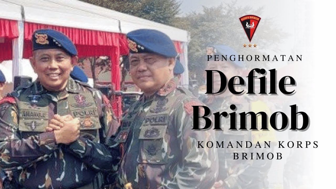 Penghormatan Defile Pasukan Pamungkas Polri