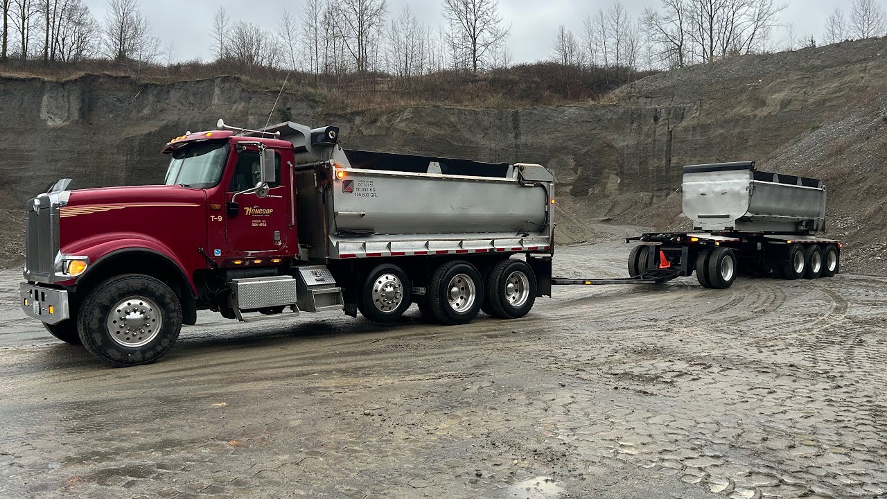 Transfer ￼Dump truck delivering some orders for materials ￼