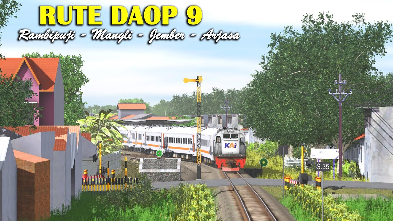 PREVIEW RUTE DAOP 9 JEMBER OLEH PROKLAMATOR TRAINZ PROJECTS