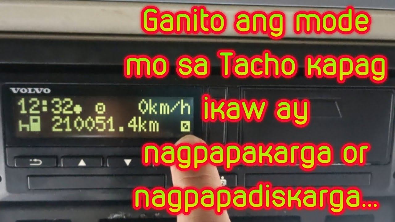 Tip kung paano ang tacho mode tuwing nagpapakarga or nagpapadiskarga...