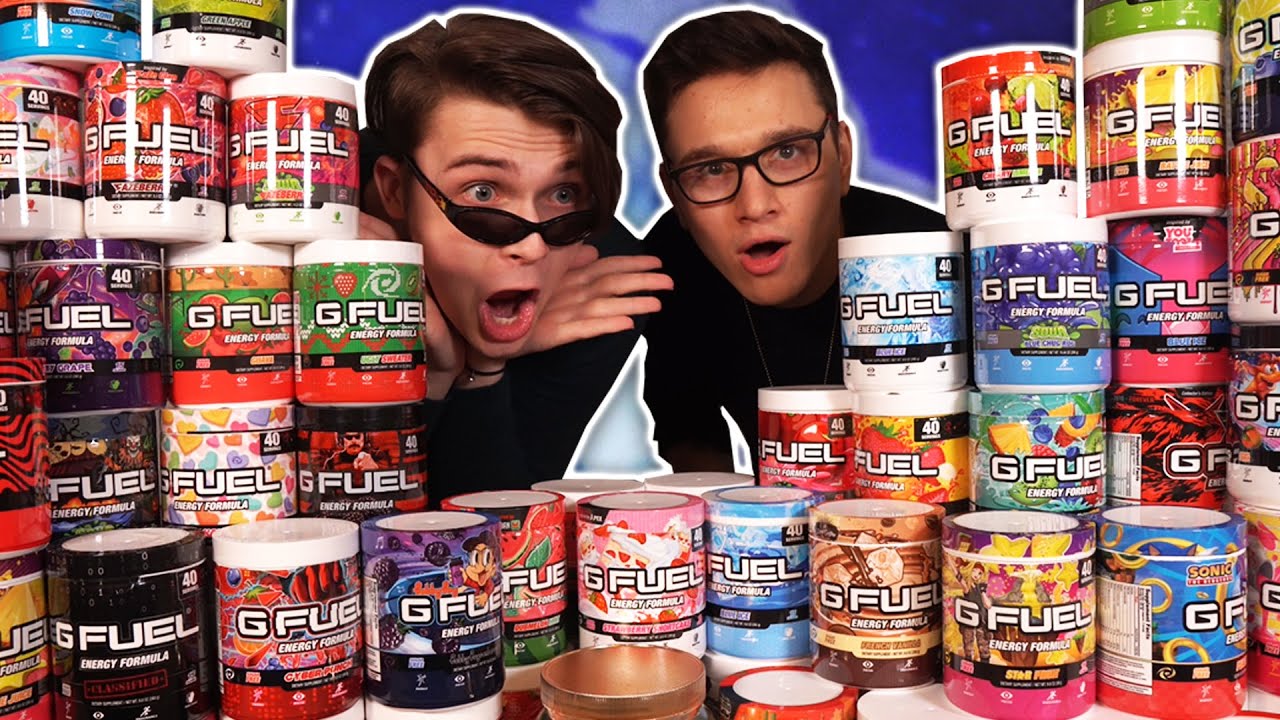 Мы с другом пробуем все вкусы G-FUEL