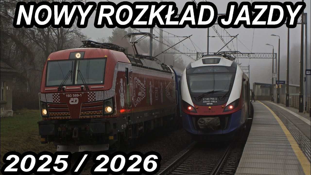 Nowy rozkład jazdy pociągów 2025/2026