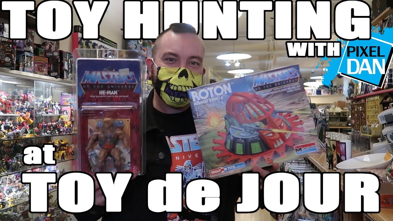 TOY HUNTING with Pixel Dan at Toy de Jour | Masters of the Universe Grail Find!
