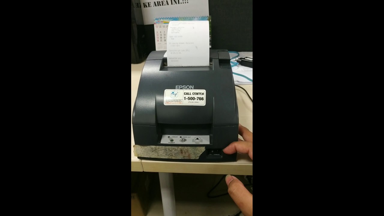Cara memperbaiki atau mereset printer epson TM-U220 versi LAN/USB