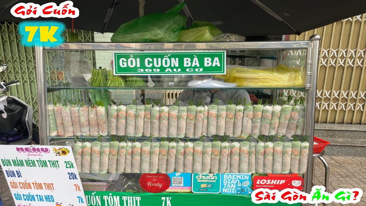 Quán Gỏi Cuốn Tôm Thịt Ở Sài Gòn Chị Gái Cuốn Gỏi Nhanh Như Máy | Gỏi Cuốn Bà Ba | Sài Gòn Ăn Gì?