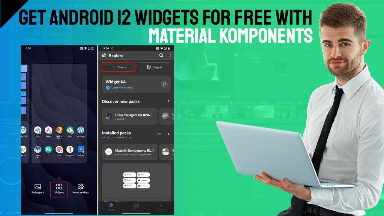 Get Android 12 Widgets for Free with Material Komponents