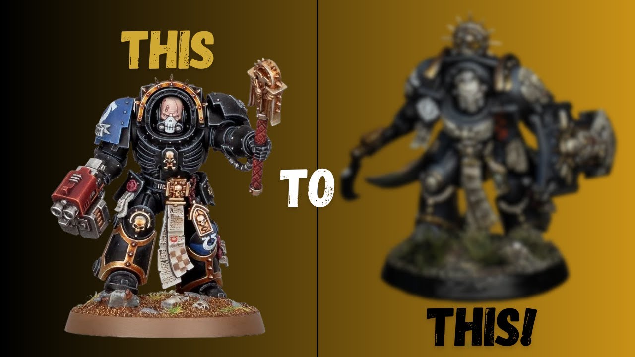 Превращение моего Терминатора-Капеллана — Warhammer 40k — Покраска миниатюр