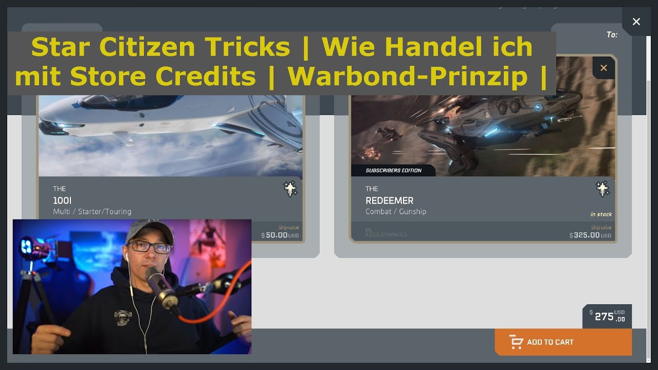 Star Citizen Tricks | Wie Handel ich mit Store Credits | Warbond-Prinzip | Deutsch/German