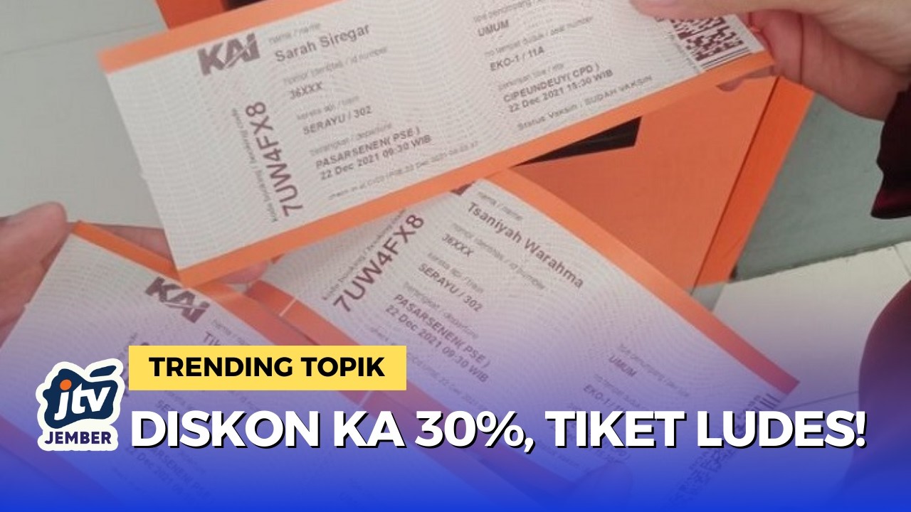 Tiket Lebaran 2026 Daop 8 Terjual 261 Ribu! Masih Ada Diskon 30% Kereta Ekonomi!