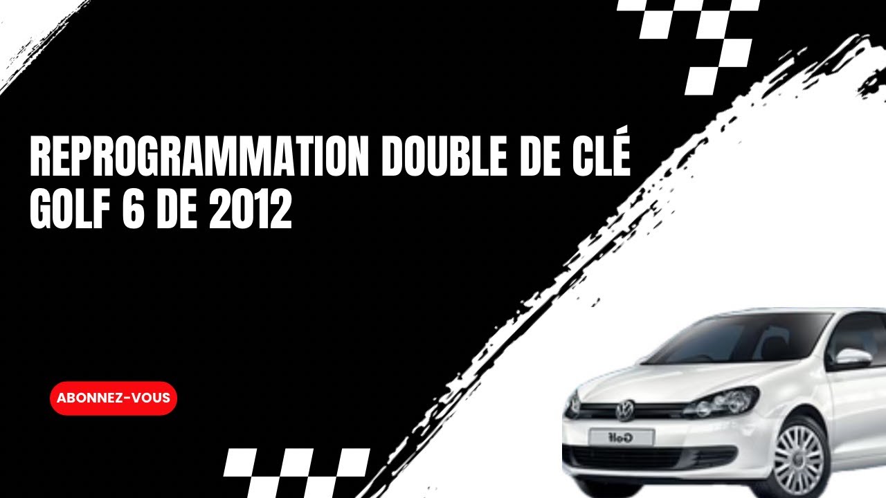 Programmation double de clé sur golf 6 de 2012 avec autel im508