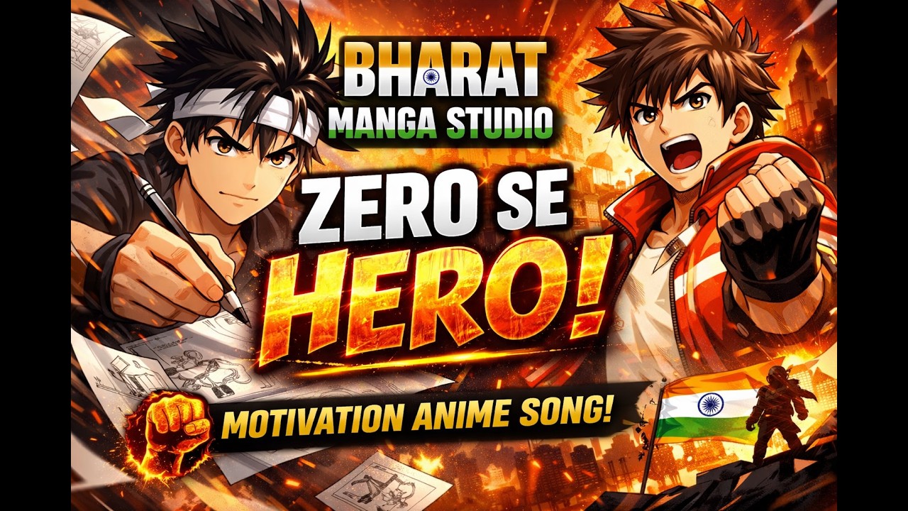 Bharat Manga Studio – Zero Se Hero   Official Motivation Anime Song