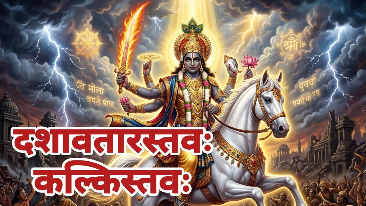 दशावतारस्तवः कल्किस्तवः | Kalki Stava  Dashavatara Stotram | 10 Avatars of Lord Vishnu