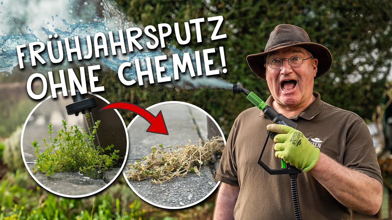 Unkraut bekämpfen, Gartenmöbel & Werkzeuge reinigen 💦 - Alles mit einem Gerät!