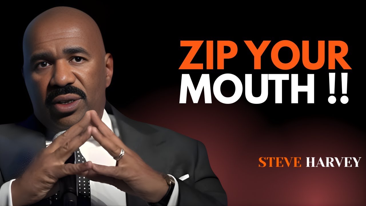 ZIP YOUR MOUTH | STIVE HARVEY Motivational Speech 🤐🔥