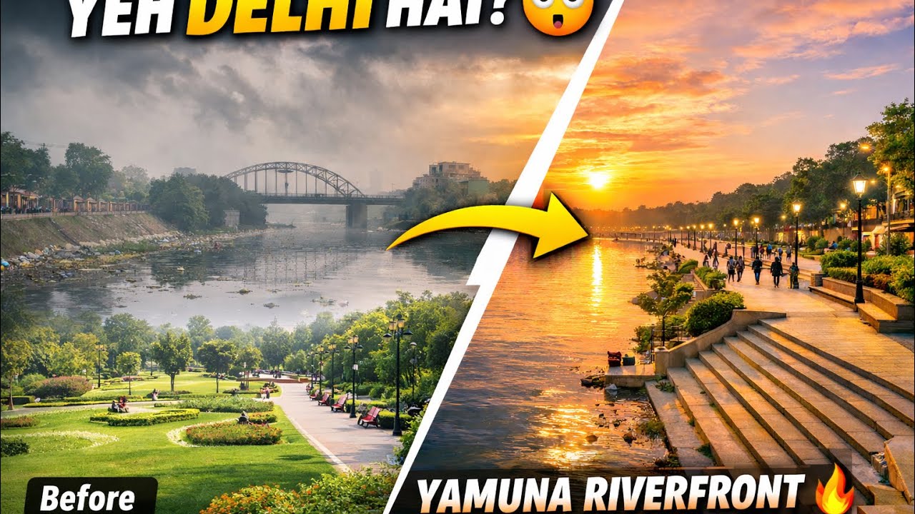 Delhi&rsquo;s Yamuna Riverfront Is Changing Forever  | Vasudev Ghat Transformation|@dimriexploreworld3201