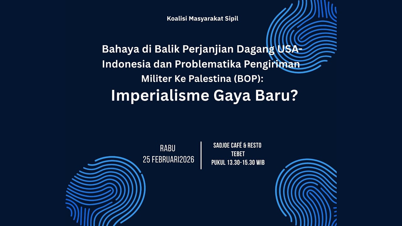 Bahaya di Balik Perjanjian Dagang USA-Indonesia dan Board of Peace: Imperialisme Gaya Baru?