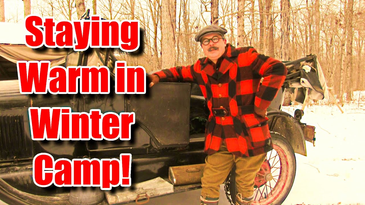 Keeping Warm in a Vintage 1920s Winter Camp #history #vintagecamping #vintagehunting