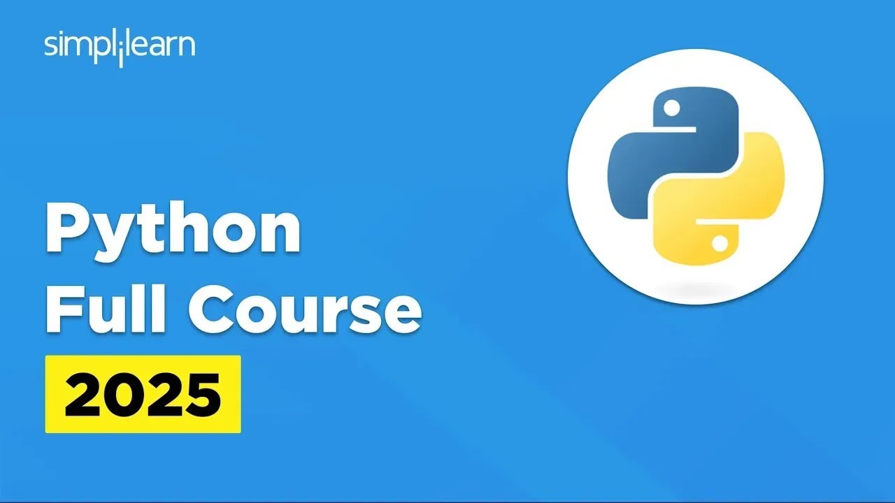 Python Full Course 2026 | Python Programming Tutorial For Beginners | Python Course | Simplilearn