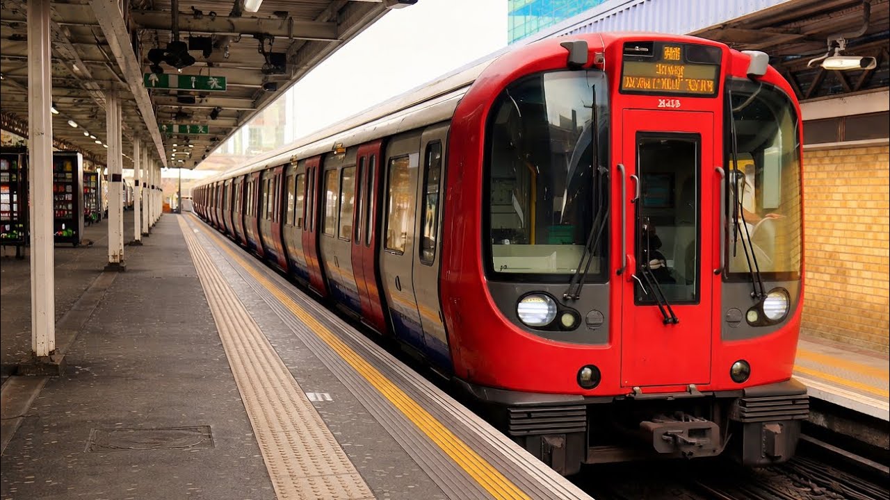 London Underground S7 Stock | Hammersmith & City Line Terminating at Barking Station + Whistle