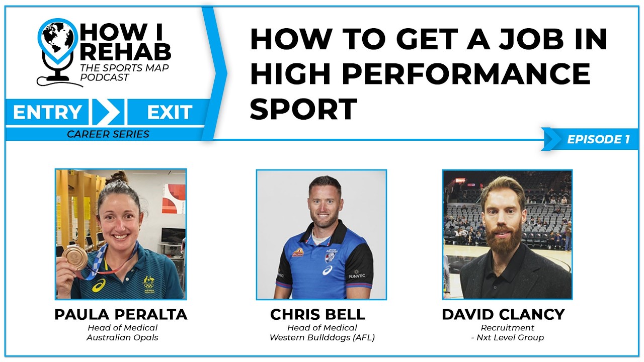 How to get a job in high performance sport. Entry to Exit: Careers in Professional Sport #podcast