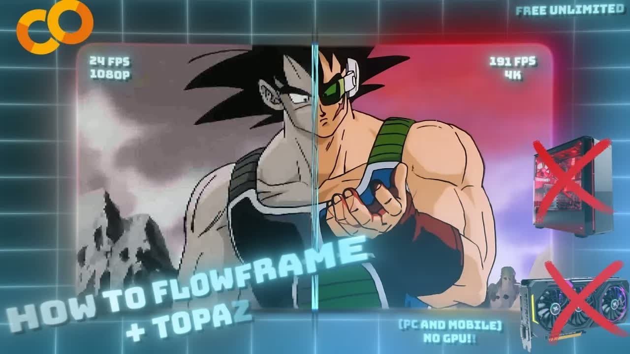 How to Flowframes And Topaz on Mobile And Pc  NO GPU!!!! Twixtor Tutorial