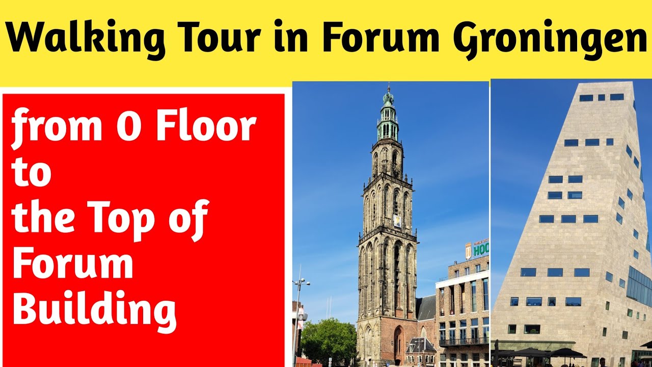 Forum Groningen | Walking from the ground floor to the rooftop-Lopen van begane grond naar dakterras