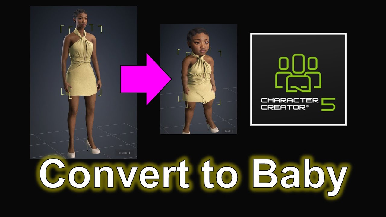 От аватара к ребёнку CC5 — полное руководство | Учебное пособие по Character Creator 5 #cc5 #char...
