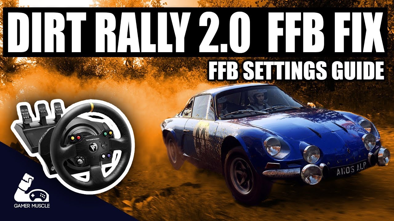 DIRT RALLY 2.0 - FFB GUIDE SETTINGS AND FIX