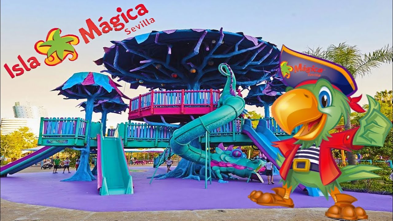 🎢 FUENTE DE LA JUVENTUD 2022: Área Infantil de ISLA MÁGICA ✅ Parque Atracciones Sevilla | España