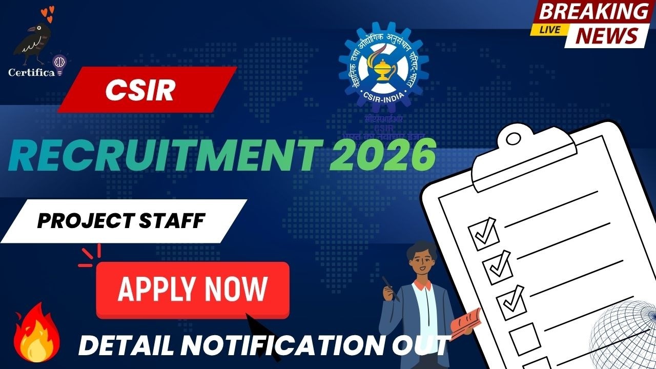 CSIR CBRI Recruitment 2026 | Walk-in Interview | No Exam Govt Job | ₹31,000 Salary Apply