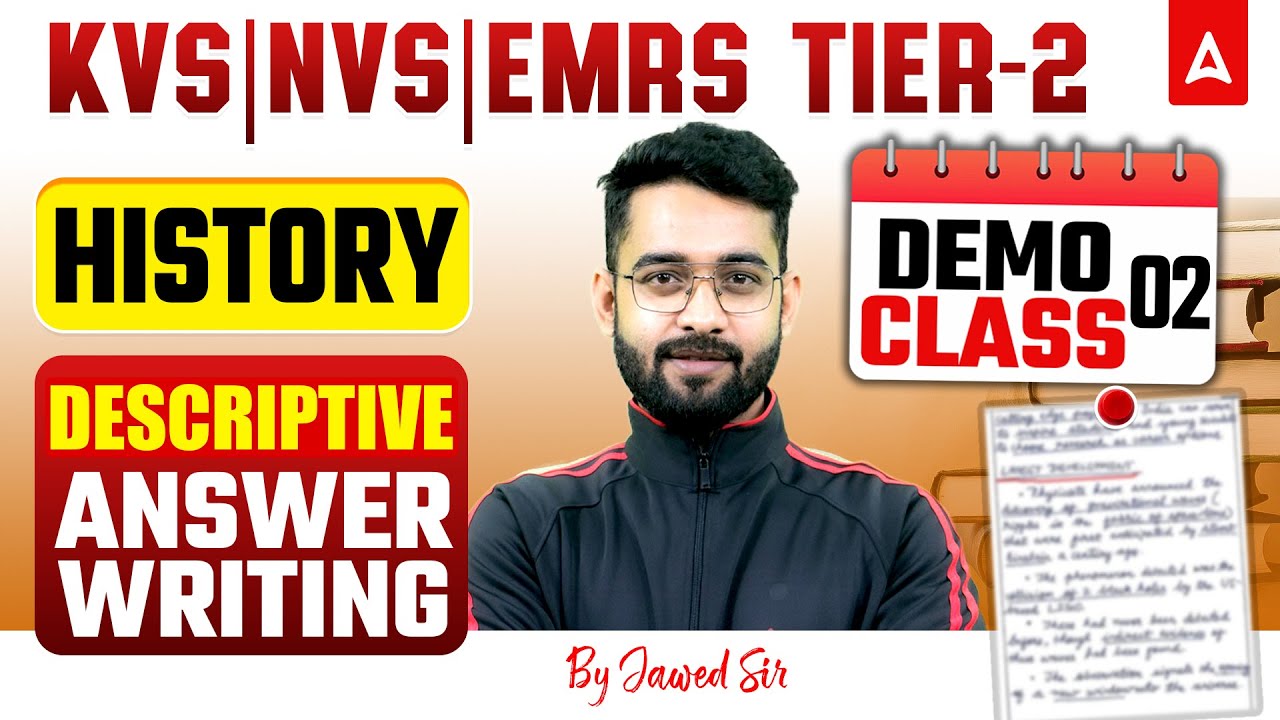 KVS/NVS Tier2 History Class | KVS TGT/PRT/PGT History | EMRS History Answer Writing By Jawed Sir