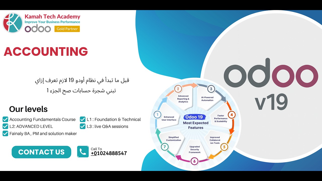 قبل ما تبدأ في نظام أودو 19 لازم تعرف إزاي تبني شجرة حسابات صح الجزء 1