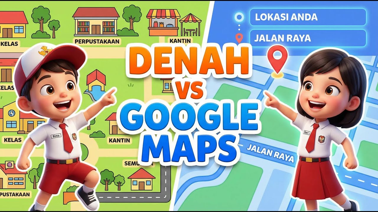 IPAS Kelas 3 Bab 5 Aku dan Lingkungan Sekitarku | Denah & Google Maps