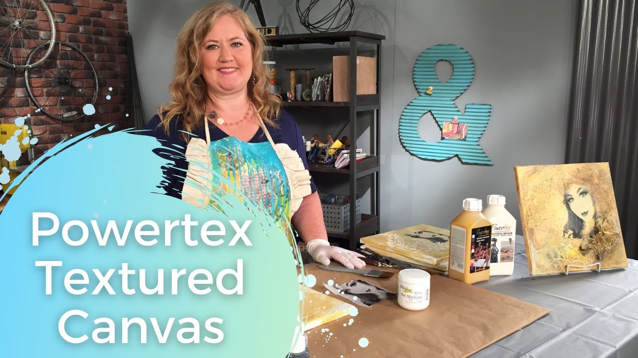 Create a Textured Canvas with Powertex