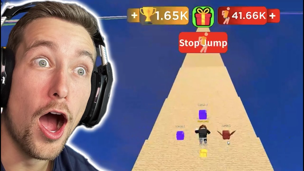 Every Second You Get +1 Jump Power on ROBLOX is VERY ADDICTING (Full Live Stream)