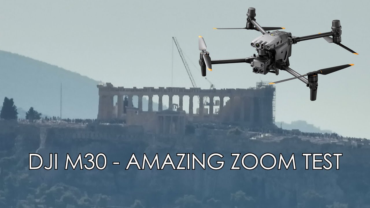 DJI M30. AMAZING ZOOM TEST IN ATHENS - GREECE